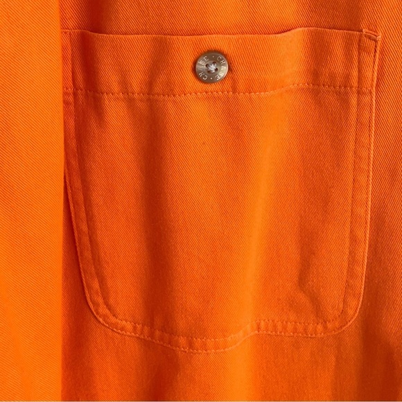 Tony Stewart Embroidered Men's Orange Button Down Short Sleeve Shirt XL NASCAR - Picture 8 of 10